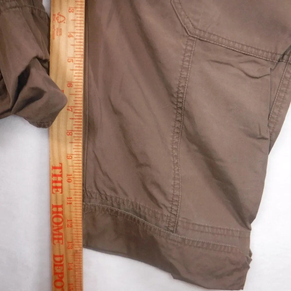 Patagonia Water Girl Brown Organic Cotton Cargo Shorts Womens 6 Hiking Utility‎